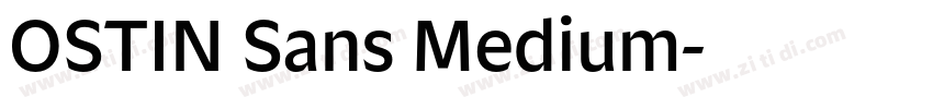 OSTIN Sans Medium字体转换